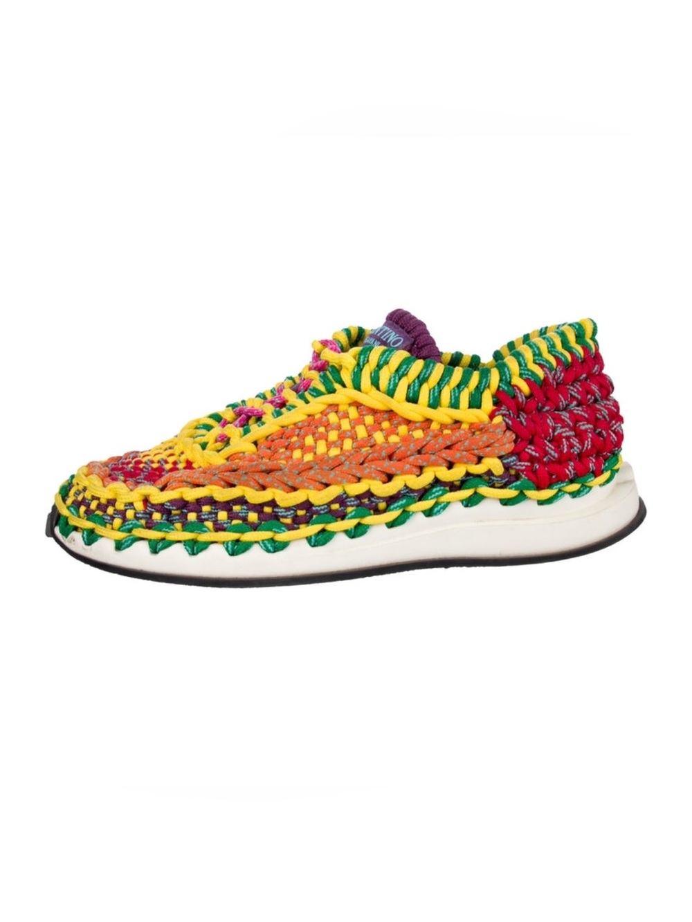 Valentino Garavani Multicolor Woven Slip-On Sneaker